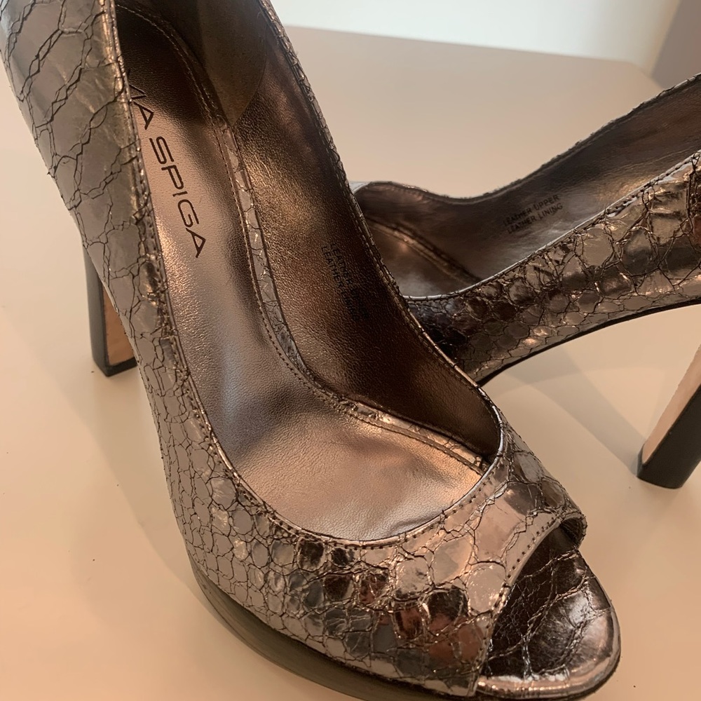 Via Spiga peep toe platform heels - Picture 8 of 10